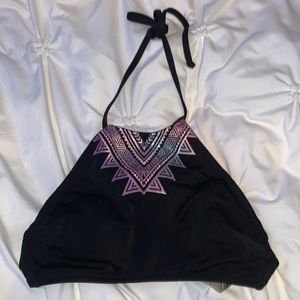 black bikini top PINK size xs